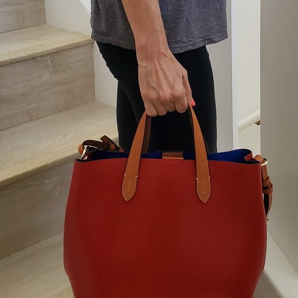 Dooney & Bourke Special Edition Cherry Red Leather Tote